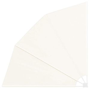vidaXL Balkonscherm inklapbaar 210x210 cm cr&egrave;me
