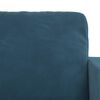 vidaXL Bank 2 pcs Blauw 138 x 78 x 80 cm Fluweel