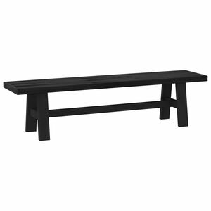 vidaXL Eetbank NOAIN 180 x 41 x 45 cm Massief grenenhout Zwart