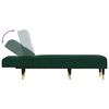 vidaXL Chaise longue fluweel donkergroen