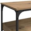 vidaXL Keuken Trolley Artisan Eiken 60 x 41 x 80.5 cm Bewerkt hout
