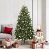 vidaXL Kunstkerstboom met 300 LED Groen 180 cm PVC en Metaal