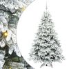 vidaXL Kunstkerstboom met 300 LED met standaard Wit 180 cm PE en PVC