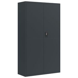 vidaXL Archiefkast 105x40x180 cm staal antracietkleurig