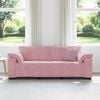vidaXL 3-zitsbank roze 220x77x82 cm fluweel