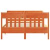 vidaXL Bedframe zonder matras massief grenenhout wasbruin 135x190 cm