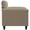 vidaXL Fauteuil 60 cm microvezelstof taupe