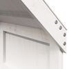 vidaXL Stapelbed met dak massief grenenhout wit 90x190 cm