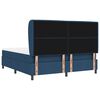 vidaXL Boxspring bed met matras met hoofdeinde Blauw 180 x 200 cm Stof