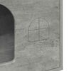 vidaXL Kattenhuis Beton 51 x 30 x 52 cm Bewerkt hout