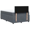 vidaXL Boxspring met matras fluweel donkergrijs 120x190 cm