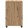 vidaXL Printerstand Artisan Eiken 60 x 48 x 74 cm Bewerkt hout