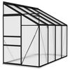 vidaXL Broeikas 5,24 m&sup3; aluminium antracietkleurig