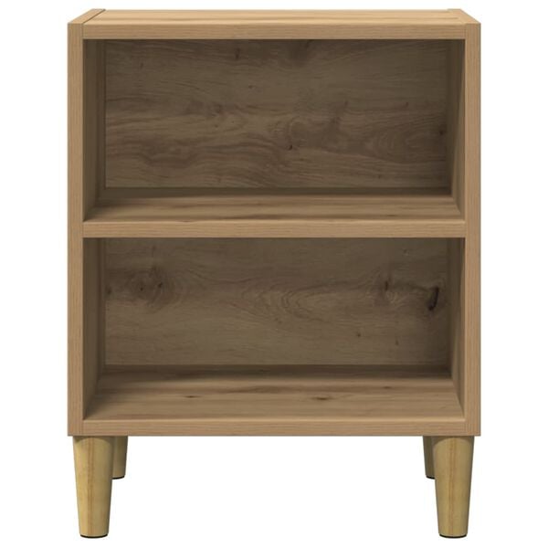 vidaXL Nachtkastjes 2 st 40x30x50cm bewerkt hout artisanaal eikenkleur