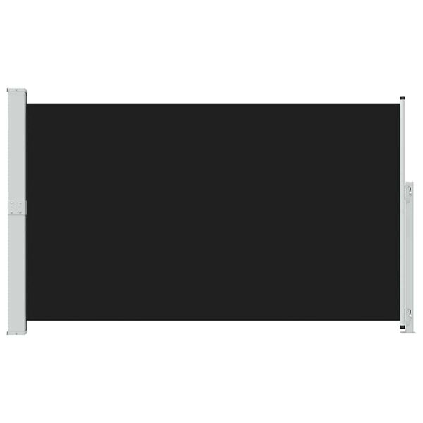 vidaXL Tuinscherm uittrekbaar 180x300 cm zwart