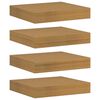 vidaXL Wandplank met opslag 4 pcs Beige 23 x 23,5 x 4 cm Bewerkt hout