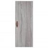 vidaXL Hoge kast 34,5x34x180 cm bewerkt hout grijs sonoma eikenkleurig