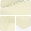 vidaXL Buiten bankkussen 2 pcs Cr&egrave;me Polyester