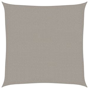 vidaXL Zonnezeil 160 g/m&sup2; vierkant 2,5x2,5 m HDPE lichtgrijs