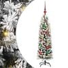 vidaXL Kunstkerstboom Groen 120 cm PVC en Staal en Kunststof