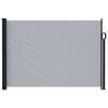 vidaXL Uittrekbaar Zijscherm Grijs 600 x 140 cm Polyester