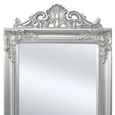 vidaXL Vrijstaande spiegel Barok 160x40cm zilver