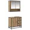 vidaXL Badkamermeubelset met lade 2 pcs Artisan Eiken Bewerkt hout
