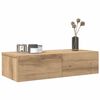vidaXL Wandschap met lades 60x26,5x15 cm bewerkt hout artisanaal eiken