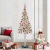 vidaXL Kerstboom met 300 LED met standaard Wit 180 cm PE en staal