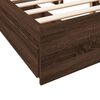 vidaXL Bedframe met lades bewerkt hout bruin eikenkleurig 135x190 cm