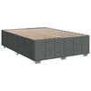 vidaXL Boxspring met matras stof donkergrijs 140x190 cm
