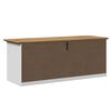vidaXL Gangbank BODO 114x40x45 cm wit en bruin