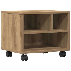 vidaXL Printerstand Artisan Eiken 41 x 32 x 34,5 cm Bewerkt hout