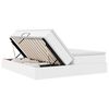 vidaXL Opbergbed met matras met matras Wit 200 x 200 cm Nep Leer