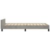 vidaXL Bedframe zonder matras 100x200 cm fluweel lichtgrijs