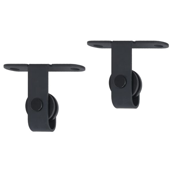 vidaXL Ophangset voor minischuifdeur 122 cm koolstofstaal