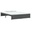 vidaXL Bedframe massief hout grijs 135x190 cm