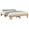 vidaXL Bedframe zonder matras 160x200 cm massief hout eiken