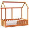 vidaXL Bedhuis wasbruin massief grenenhout 70x140 cm