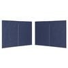 vidaXL Tentwanden met ritssluiting PE blauw 2 st