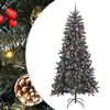 vidaXL Kunstkerstboom Groen 240 cm PVC en Plastic en Staal