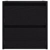 vidaXL Nachtkastjes wandmontage 38x34x40 cm zwart eikenkleurig