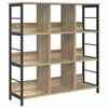 vidaXL Boekenkast 9-laags 102 x 32 x 104,5 cm Bewerkt hout