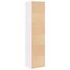 vidaXL Boekenkast 31x24x127 cm bewerkt hout wit