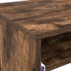 vidaXL Bureau met lade Gerookt eiken 77.5 x 43 x 79 cm Bewerkt hout