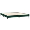 vidaXL Bed boxspring zonder matras 200x210 cm fluweel donkergroen