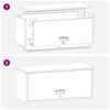 vidaXL Wandkast voor Garage Antraciet 80 x 33 x 35 cm