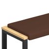 vidaXL Bankkussen Kunstleer Bruin Diepte 35 cm