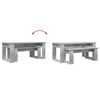 vidaXL Koffietafel Set 2 pcs Beton Grijs Bewerkt hout