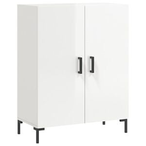vidaXL Dressoir 69,5x34x90 cm bewerkt hout hoogglans wit